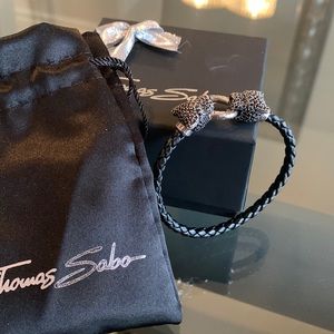 Thomas sabo black cat leather collection in very good condition make an offer!